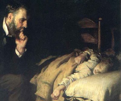 Médico observa al paciente