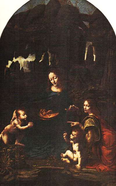 LA VIRGEN DE LAS ROCAS, de Leonardo da Vinci