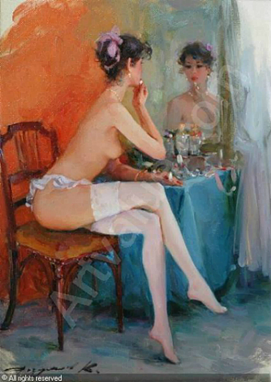 Mujer frente al espejo Konstantin Razumov