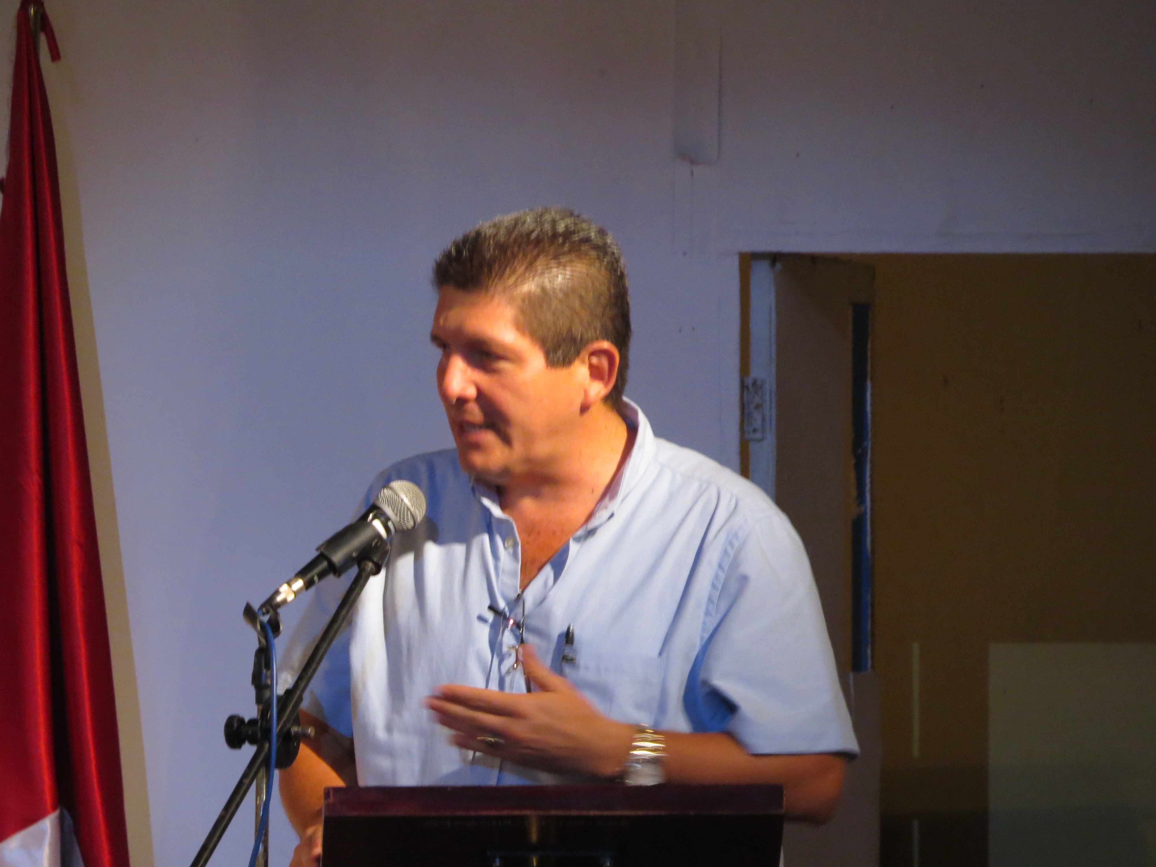 Edgar Bonilla, alcalde de Sensuntepeque. Festival Amada Libertad, 2016.