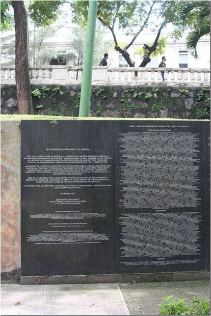 MONUMENTO A LA MEMORIA Y LA VERDAD. El Salvador. Imagen1 (8)